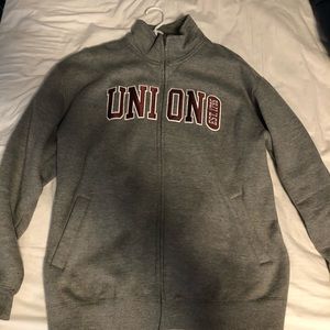 Used Union College (NY) FullZip Gray Sweatshirt XL